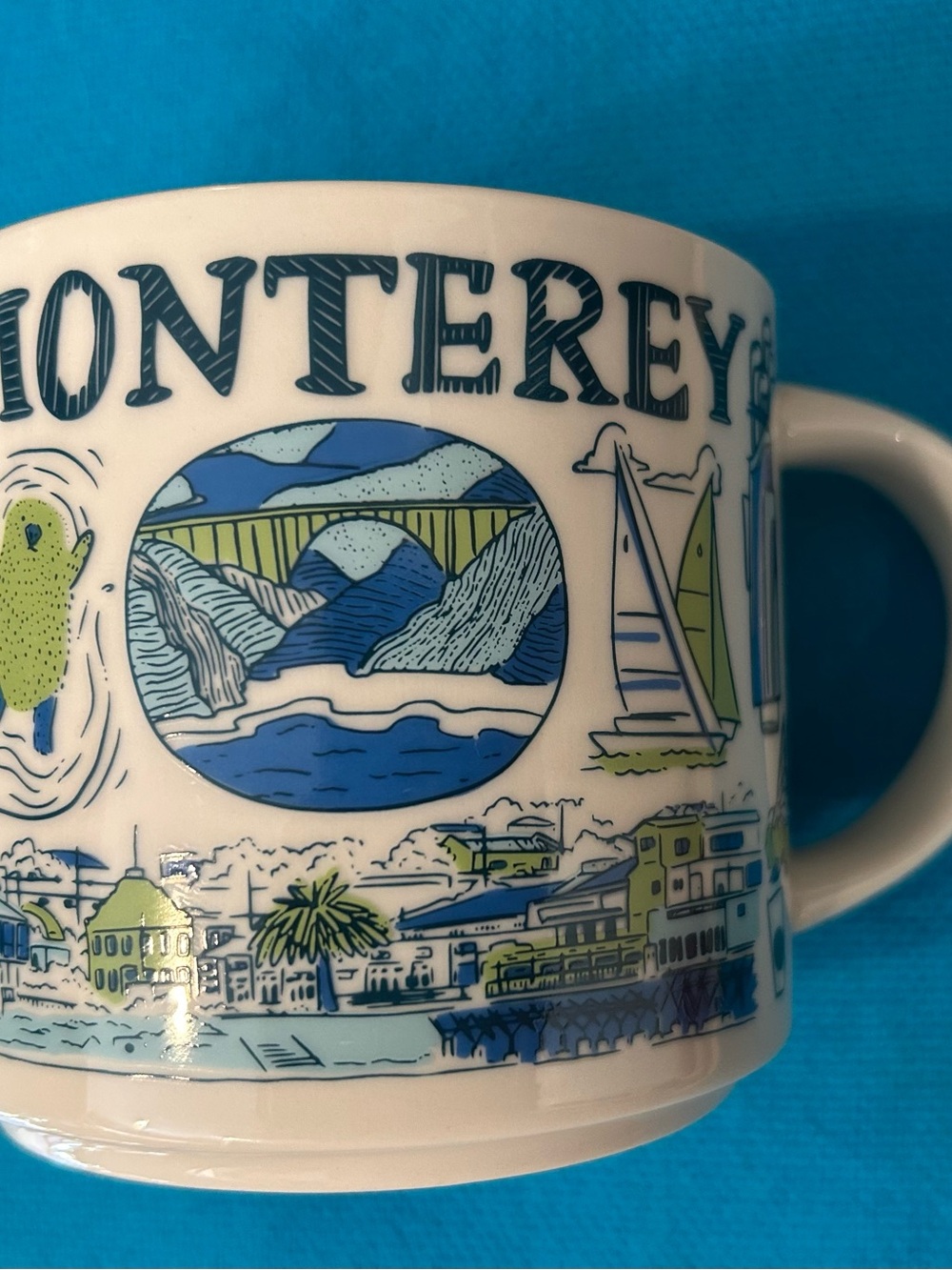 Starbucks Been There Series Monterey California Coffee Mug 14 oz NEVER USED